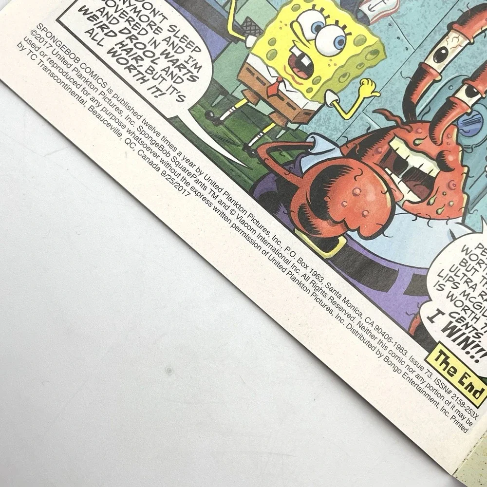SpongeBob Comics #73 2017 Curse of the S.S. Unpleasant United Plankton Direct